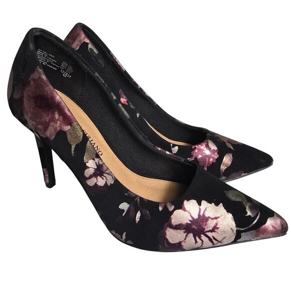 Christian Siriano Floral Heel Pump Womens Size 7.5 - Picture 1 of 7